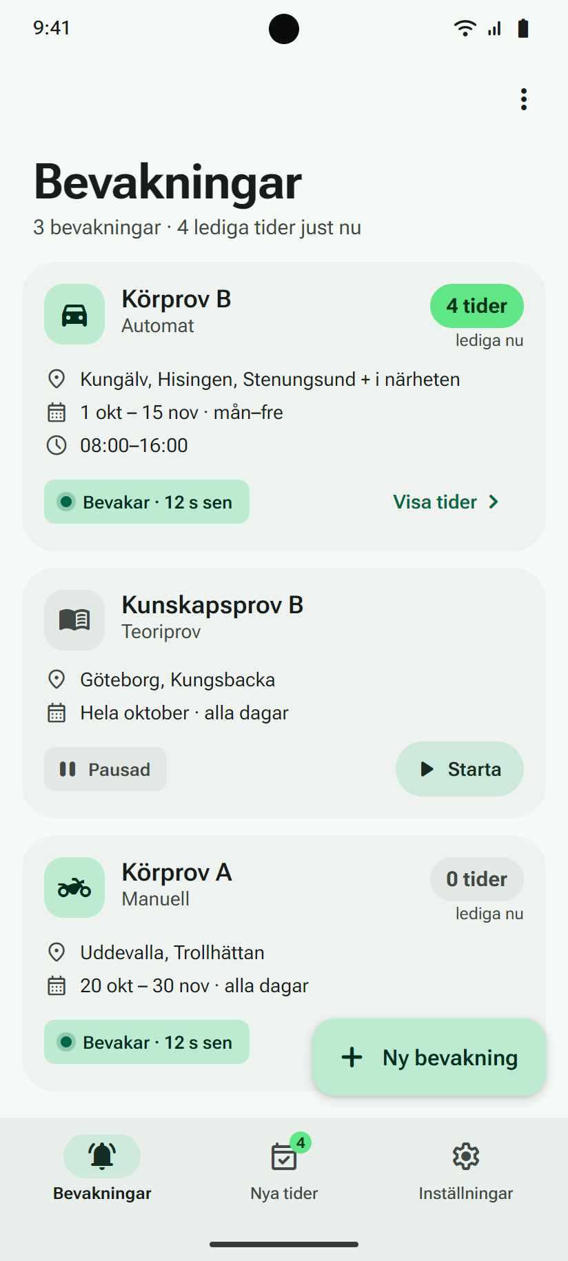 Provvakt för Android