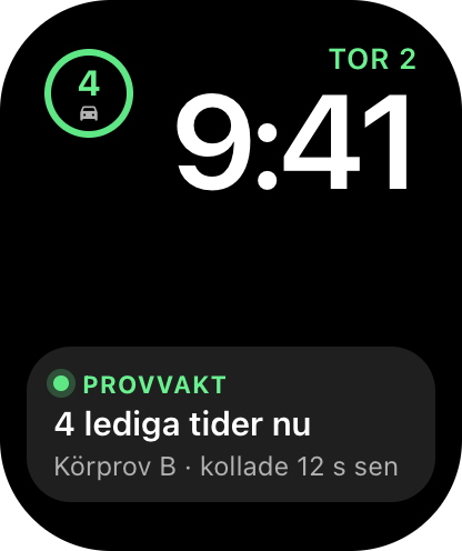 Provvakt på Apple Watch